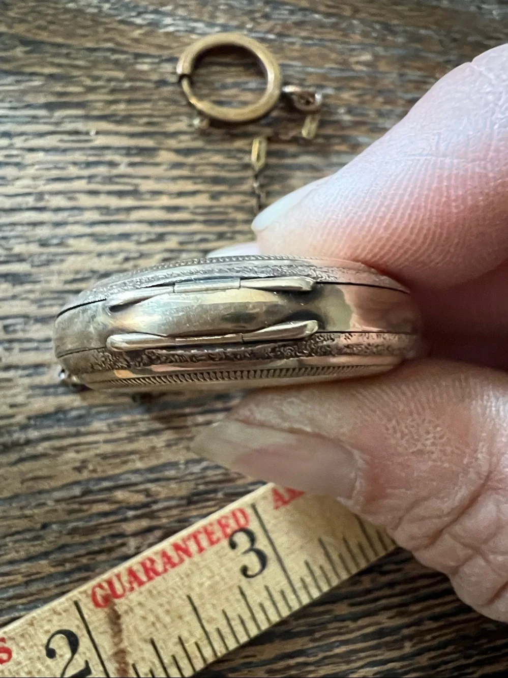 Antique Illinois Springfield gold filled pocket watch chain Keystone 17 jewels